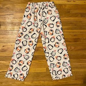 Carters girls penguin fleece pajama pants 8